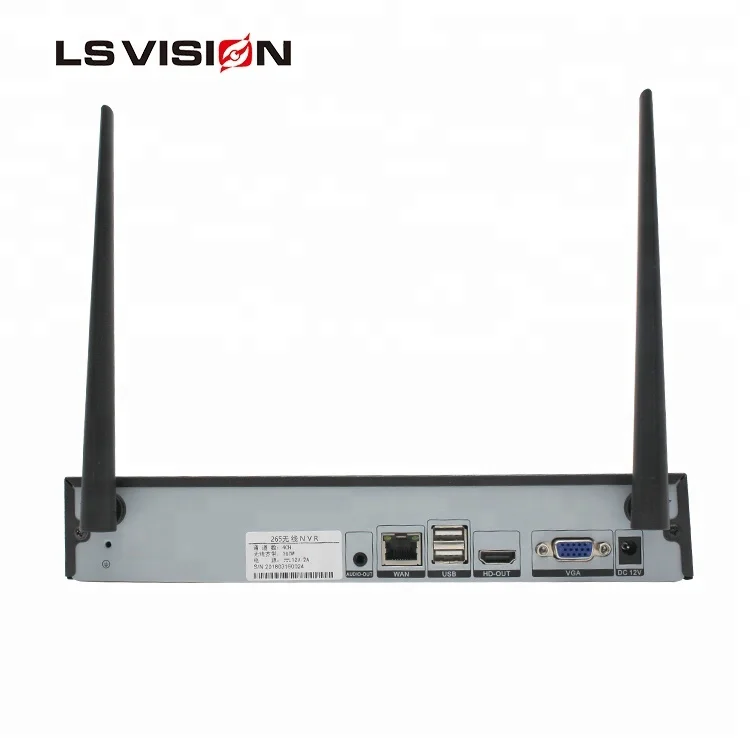 Lsvision по ограничению на использование опасных материалов в производстве 2 4G RJ45 МП IP 4 канала безопасности записывающие камеры системы беспроводной камера PoE NVR