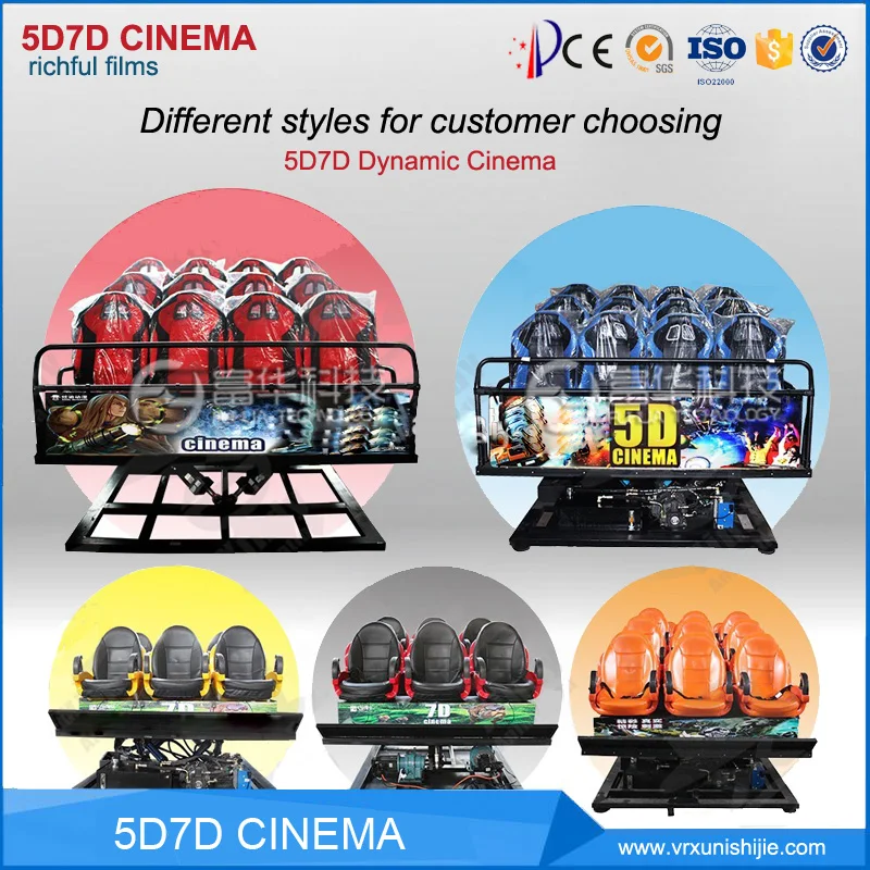 
 Заработанный парк развлечений 7D кинотеатр симулятор 7D кинотеатр игровое оборудование 7D кинотеатр виртуальной реальности  