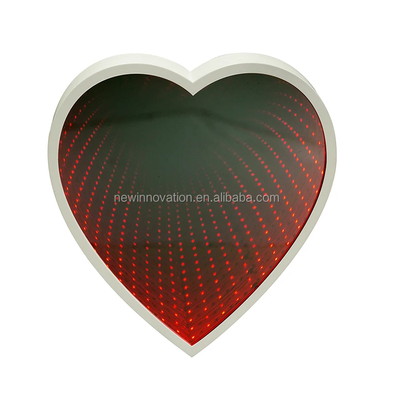 LED Heart Shaped Light for Valentine Infinity Light Tunnel LED Light Battery Operated