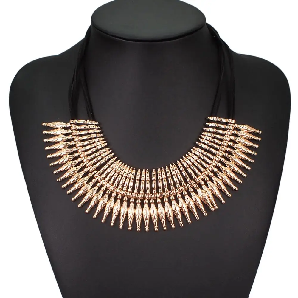 Layered Choker Necklace Maxi Jewelry 