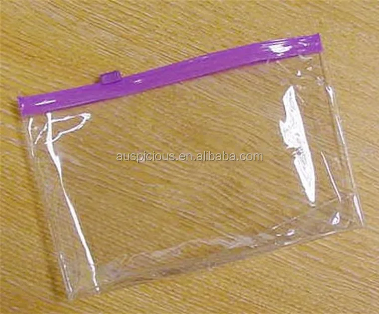 transparent zip lock pouch