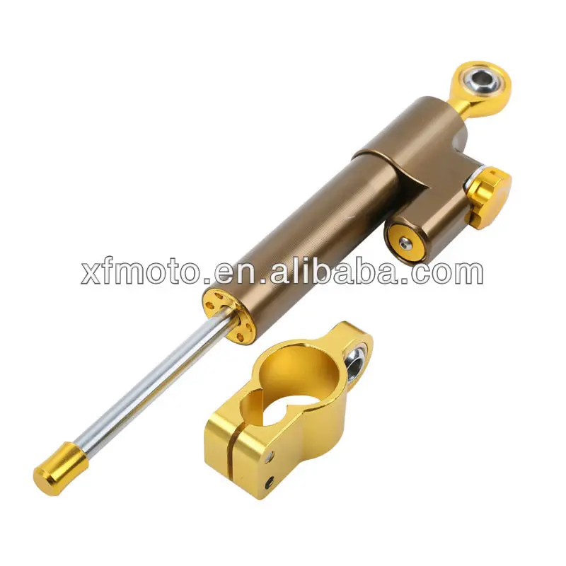 TCMT мотоциклетный Универсальный Регулируемый рулевой демпфер Стабилизатор высшего качества коричневый