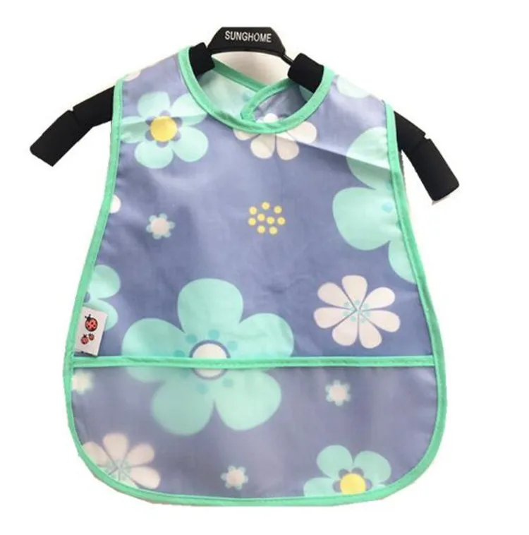 Цветочные Регулируемые Детские нагрудники EVA, водонепроницаемые нагрудники для кормления, детский мультяшный фартук для кормления, Детская бандана