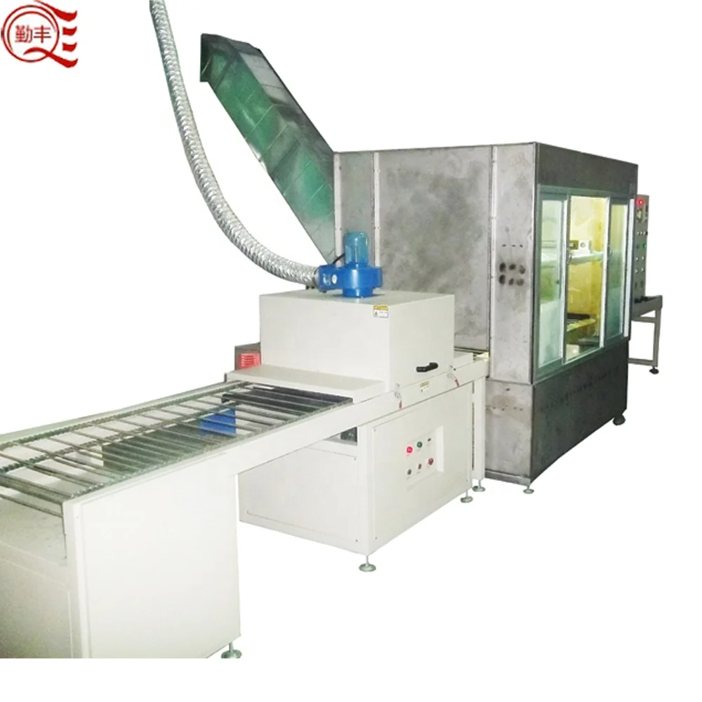 Automatic spray paint machine, spray soles and other flat products