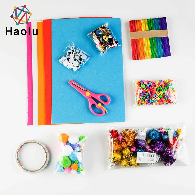 Kids Arts And Crafts Supplies Set For School Projects And Diy