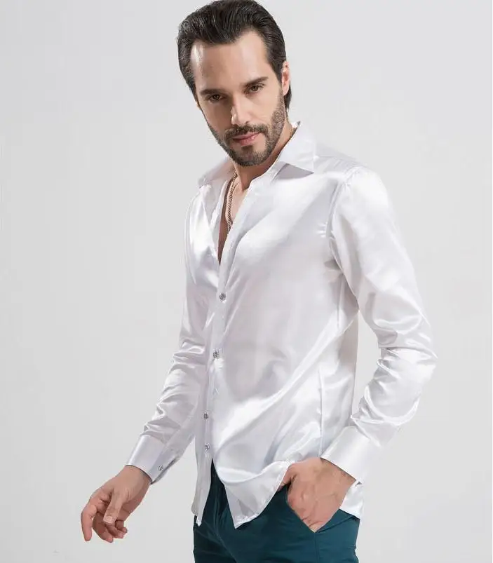 Compra mens camisa de vestir de amarillo online al por