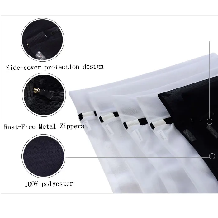 
Акция по заводской цене, недорогой прочный складной мешок для стирки на заказ, черный бюстгальтер, носки, сетчатая сетка, дорожный мешок для стирки для дома 