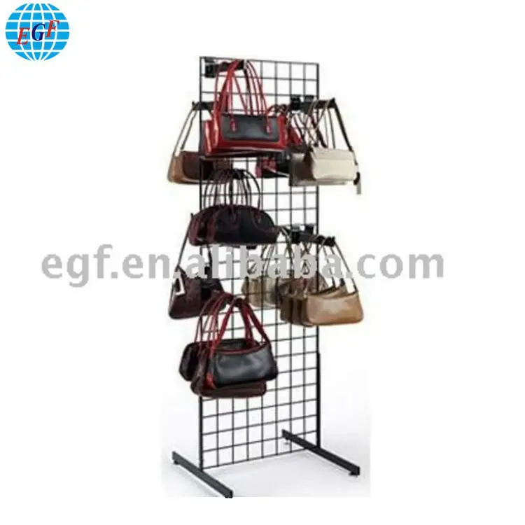 Source high quality metal handbag purse bag display stand shelf rack  supermarket on m.