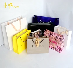 Лидер продаж пакет для покупок из крафт-бумаги с принтом логотипа на