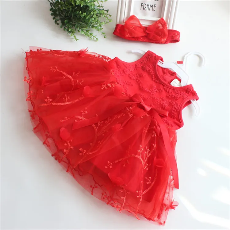 Для новорожденных девочек летний день рождения нарядное Тюлевое платье