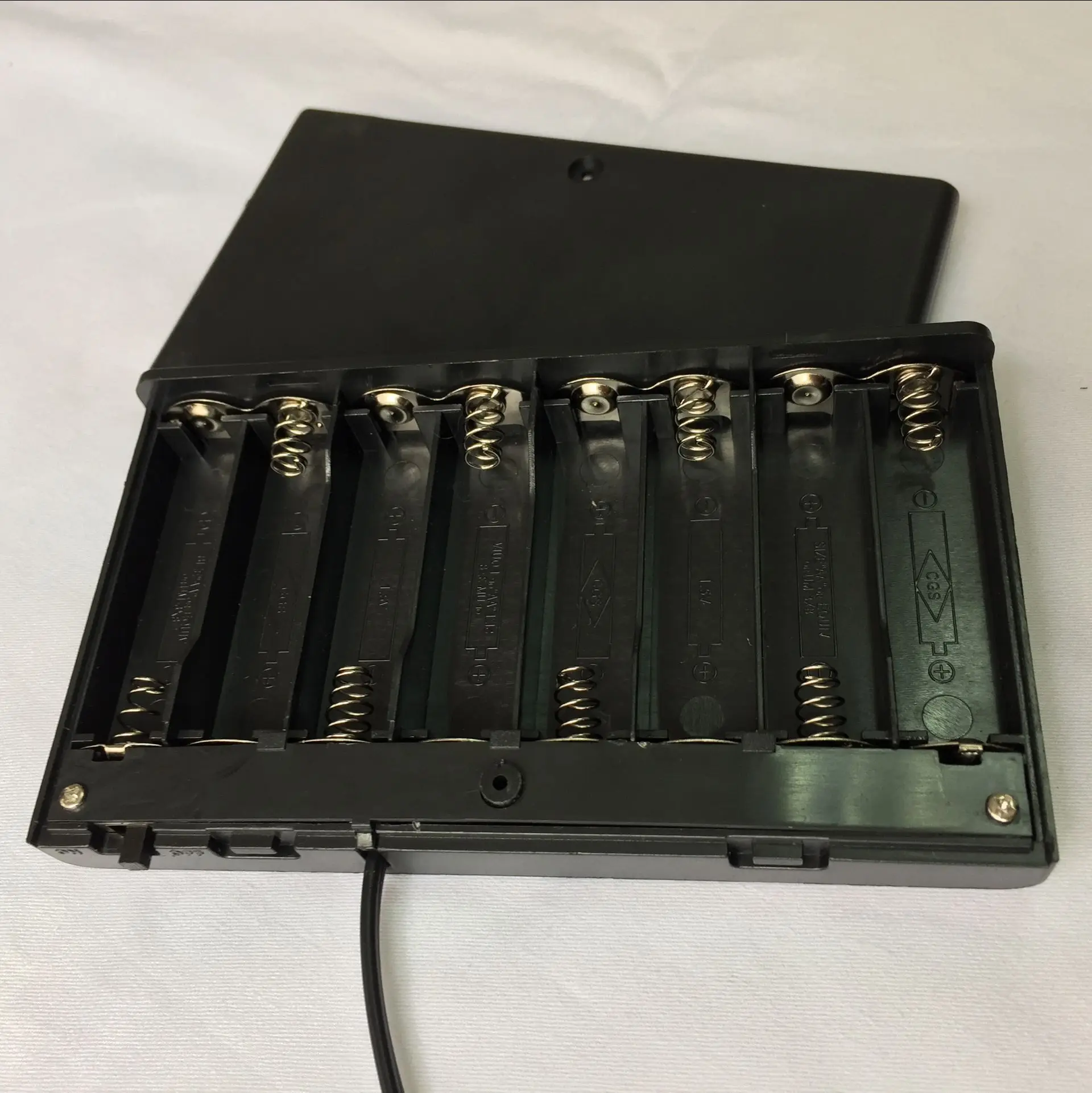 2Pcs High Quality 12V 8 x AA Battery Holder Box Clip Storage Holder Case A3GE 