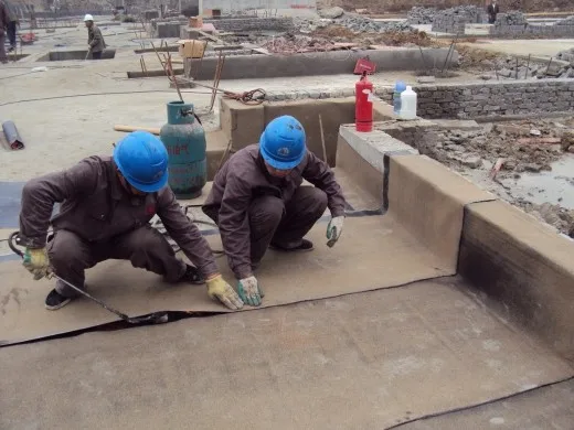 Bituminous Waterproofing Membrane Roll 3mm Thick with Sand Minerals Granules Building Roof Application SBS Polyester PE Material