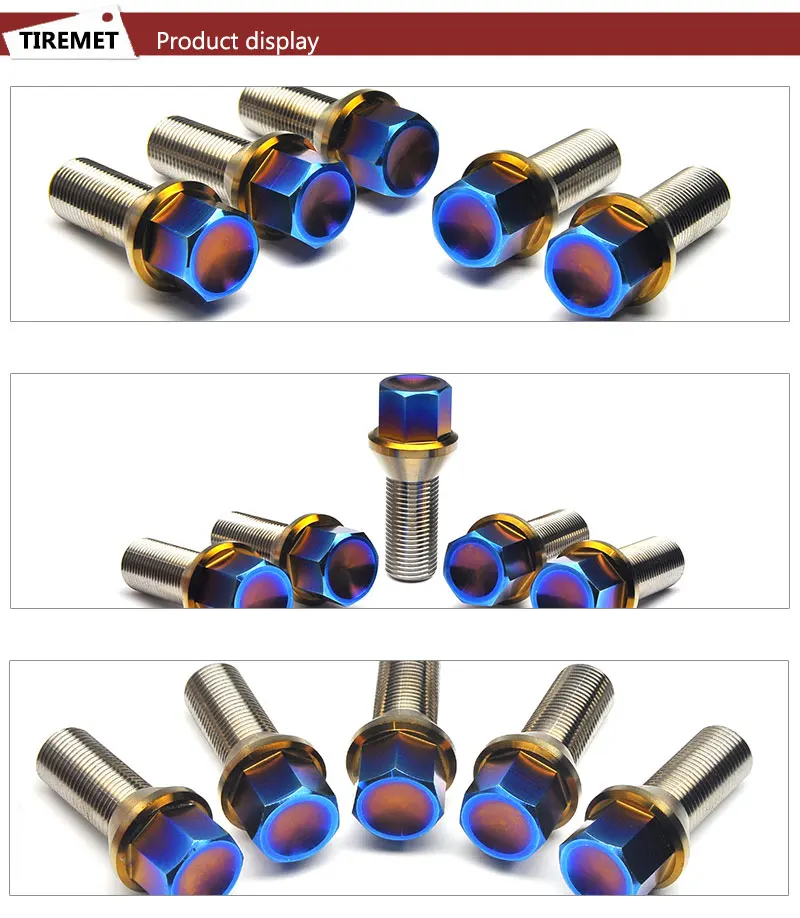 Hot M12/m14 35mm Titanium Wheel Bolts For Sale Buy Titanium Wheel