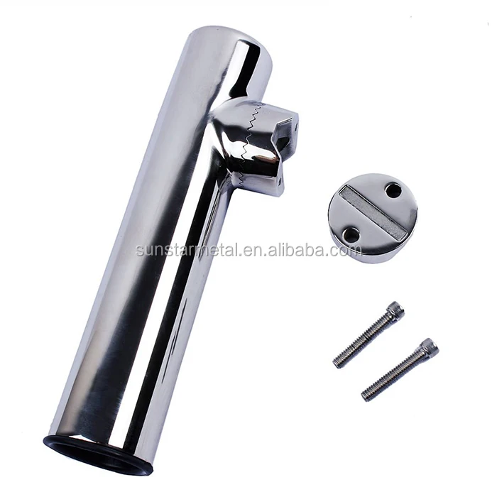 ISURE Stainless Steel Clamp on Fishing Rod Holder for Rails 7/8 to 1