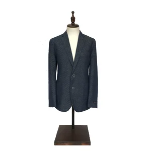 New Italian Worsted Fabric Casual Single Breasted Bomber Jacket Plus Size Windproof Breathable Formal Office Sheep Fur Design