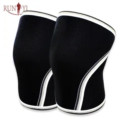 Amazon продавец на заказ противоскользящая силиконовая полоса SCR неопреновый 7 мм коленный рукав компрессионная поддержка колена для тяжелой