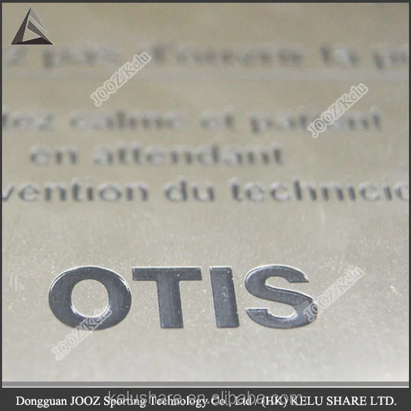 
 Металлический предупреждающий знак, подвесная отметка на лифте или машине  