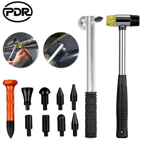 10Pcs Paintless Dent Repair Tools Hail Ding Hammer Tap Down Pen Car Repair  US