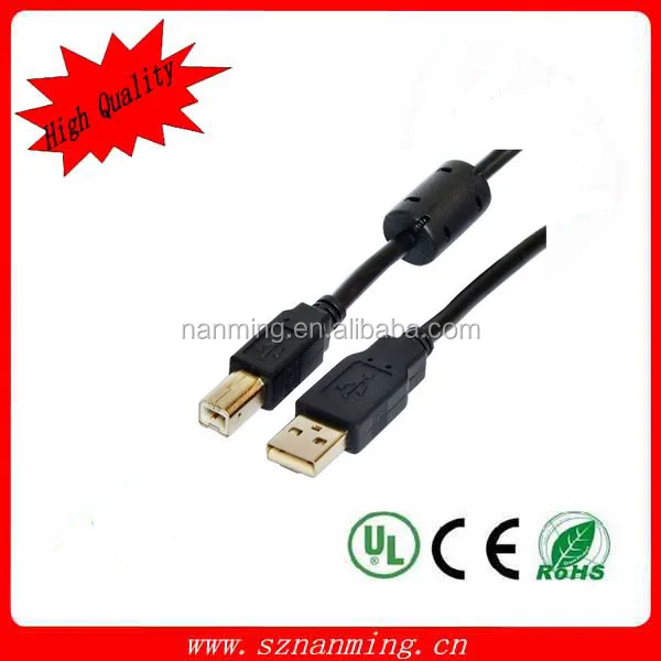 Amazon.com: Cmple - Cable USB para impresora USB 2.0 A macho a B macho Cable  USB para impresoras, escáneres, discos duros externos Cámara 10 pies  (negro) : Electrónica