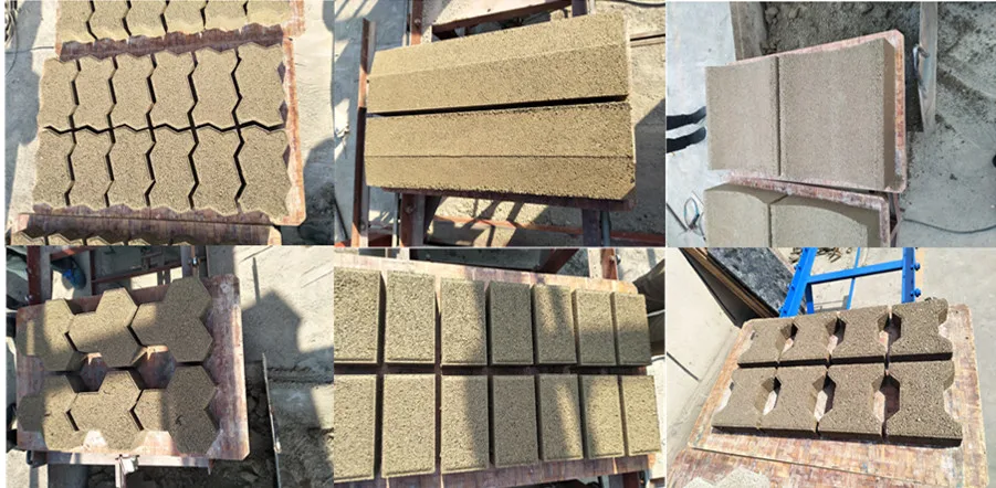 Small Business Ideas for Sale QT4-35 Semi-Automatic Cement Concrete Interlocking Hollow Block Brick Making Machine details