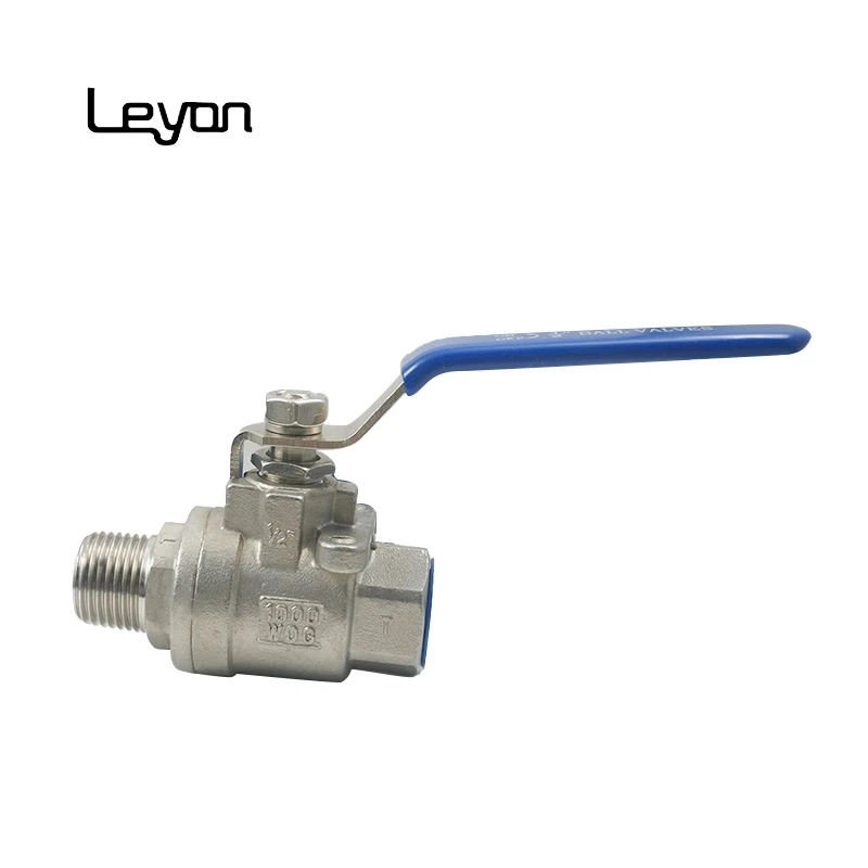 stainless steel 304 mini ball valves with F/M thread iron handle 1/4 inch BSPT threaded water supply