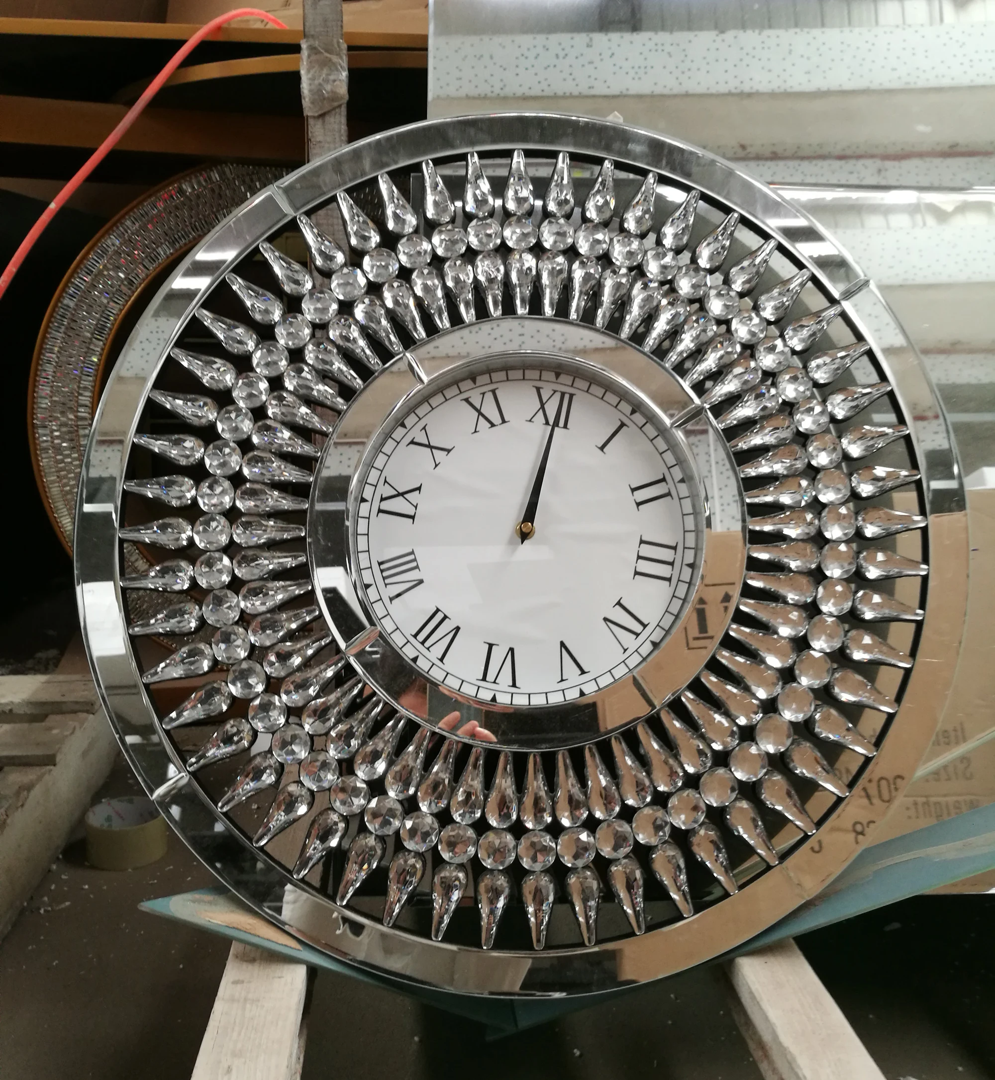 Декоративные настенные часы UK Design Crystal Diamond