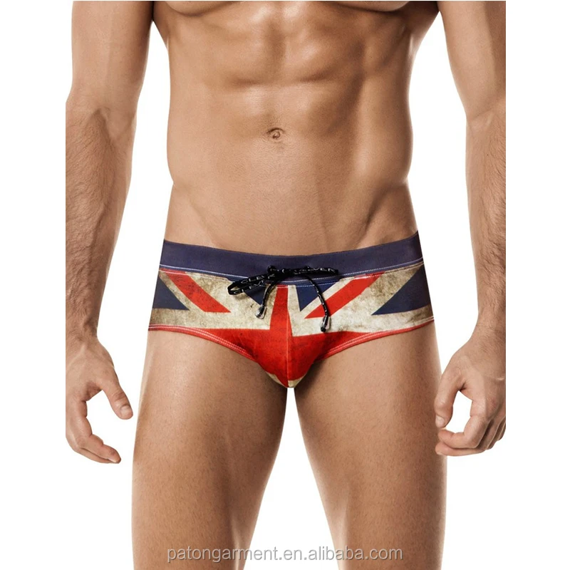 Wholesale Custom Low rise full rear coverage UK flag Swimsuit briefs swim Brief for From m.alibaba.com