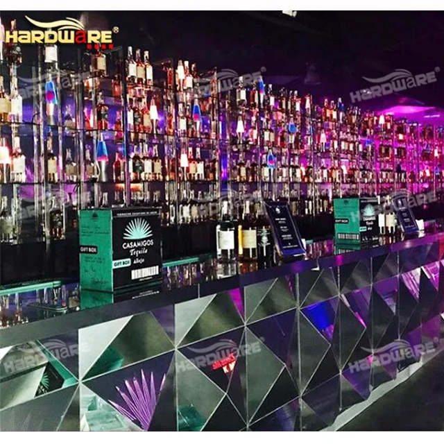 
 Стойка из нержавеющей стали на заказ для ресторана, винной, барной комнаты, барной стойки  