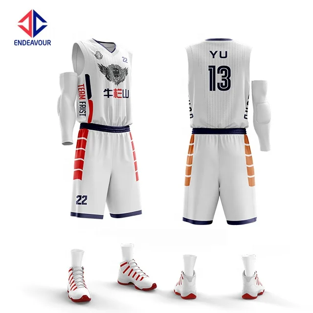 Team Competition High Quality Fully Customization Basketball Jersey Uniform Design