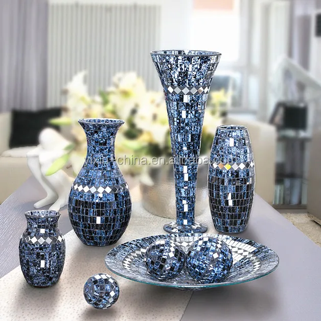 Blue Flower Vase Centerpiece