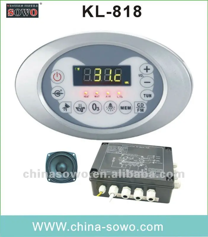 Элегантный и практичный Ванна трогательный контроллер KL-818 для ванной водонагреватель Электрический блок управления регулятор температуры