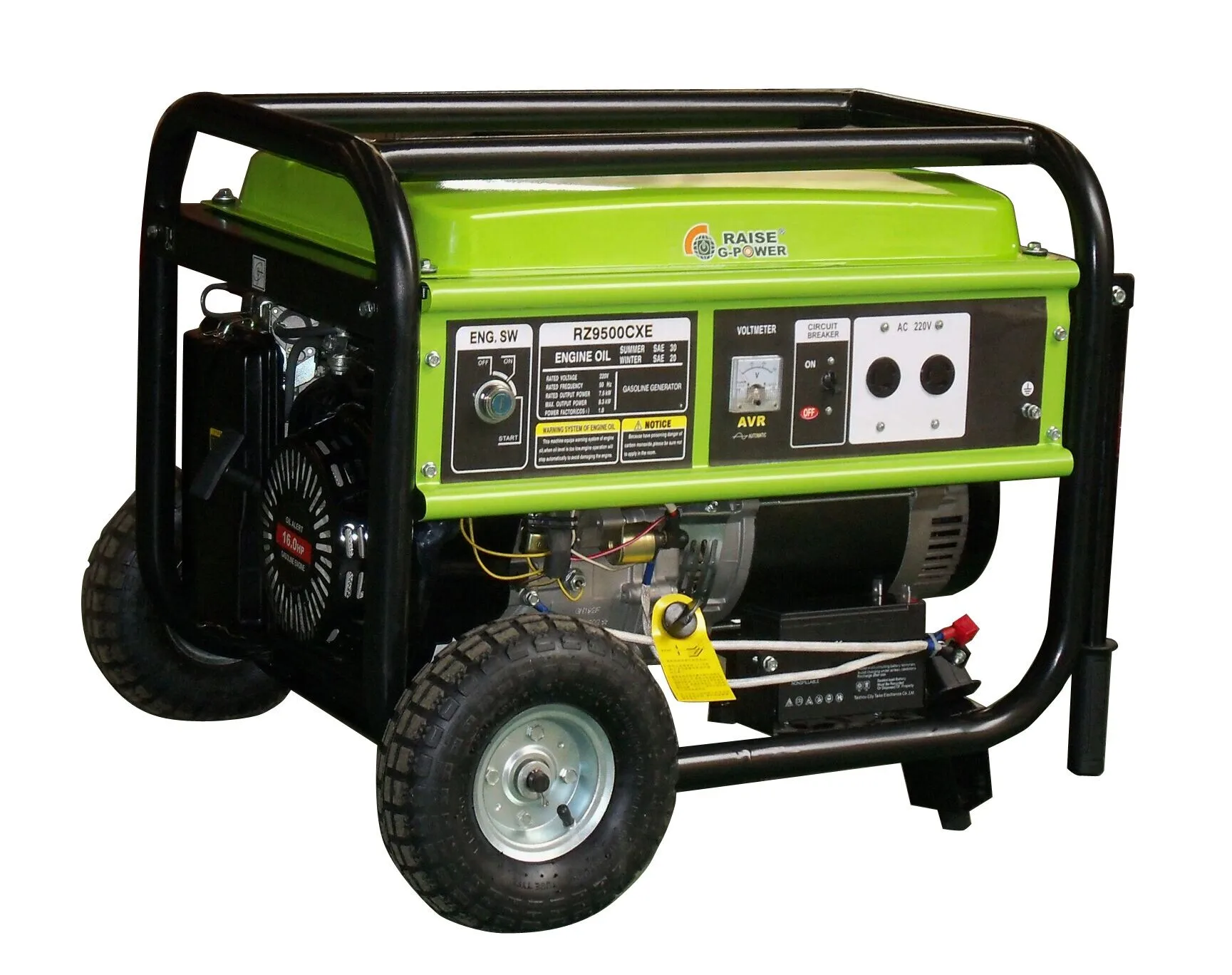 SHRAISE RZ9600CX Rate 7200w Max 8000w Gasoline Generator With Astra Korea Optional Design