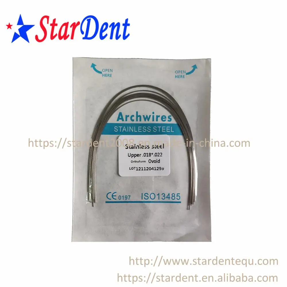 Dental Material Orthodontic Wires Stainless Steel Wire Orthodontic Arch