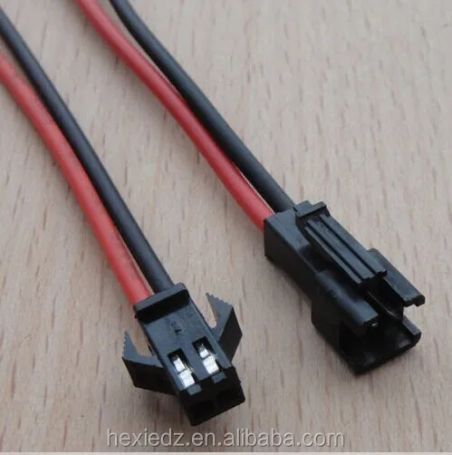 2.54mm SM 2-Pin Cable Connector Plug Male And Female For LED Strip Light Lamps