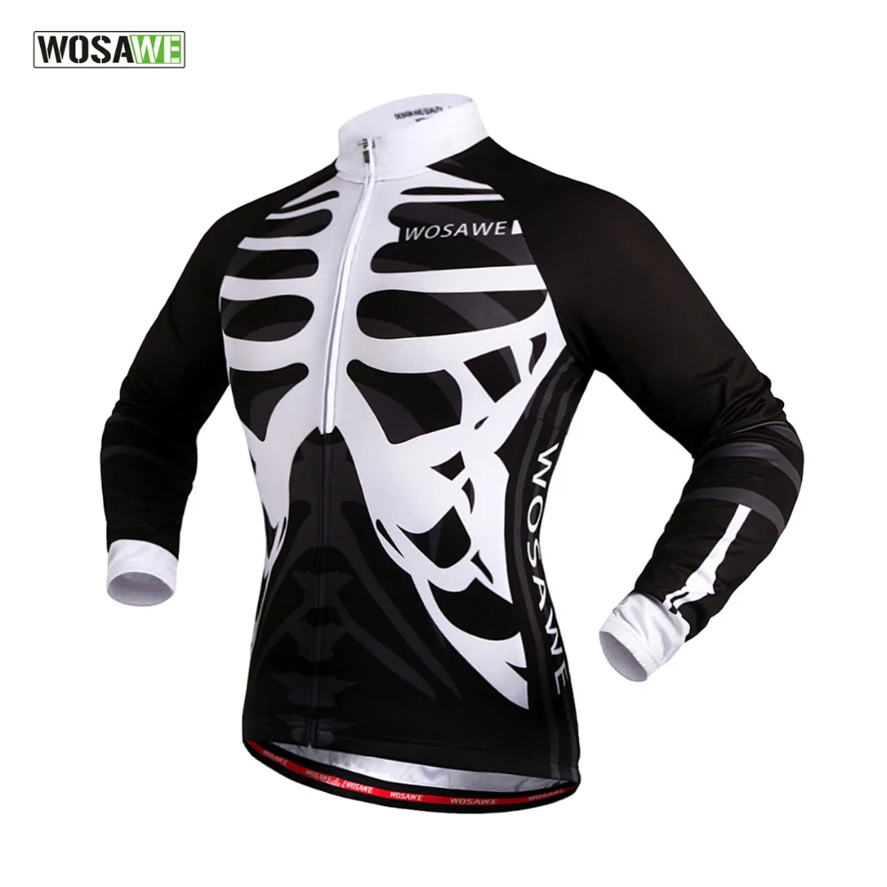 Cycling Jersey Men's Pro Team Long Sleeve Bicycle Mesh Fabric Jersey Breathable 