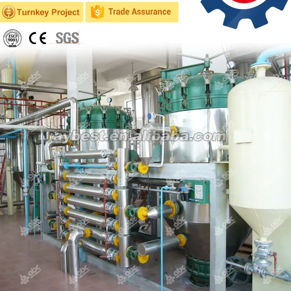 100TPD Large Continuous Oil Refining Machine for Edible Palm Kernel Soybean Mustard Oil