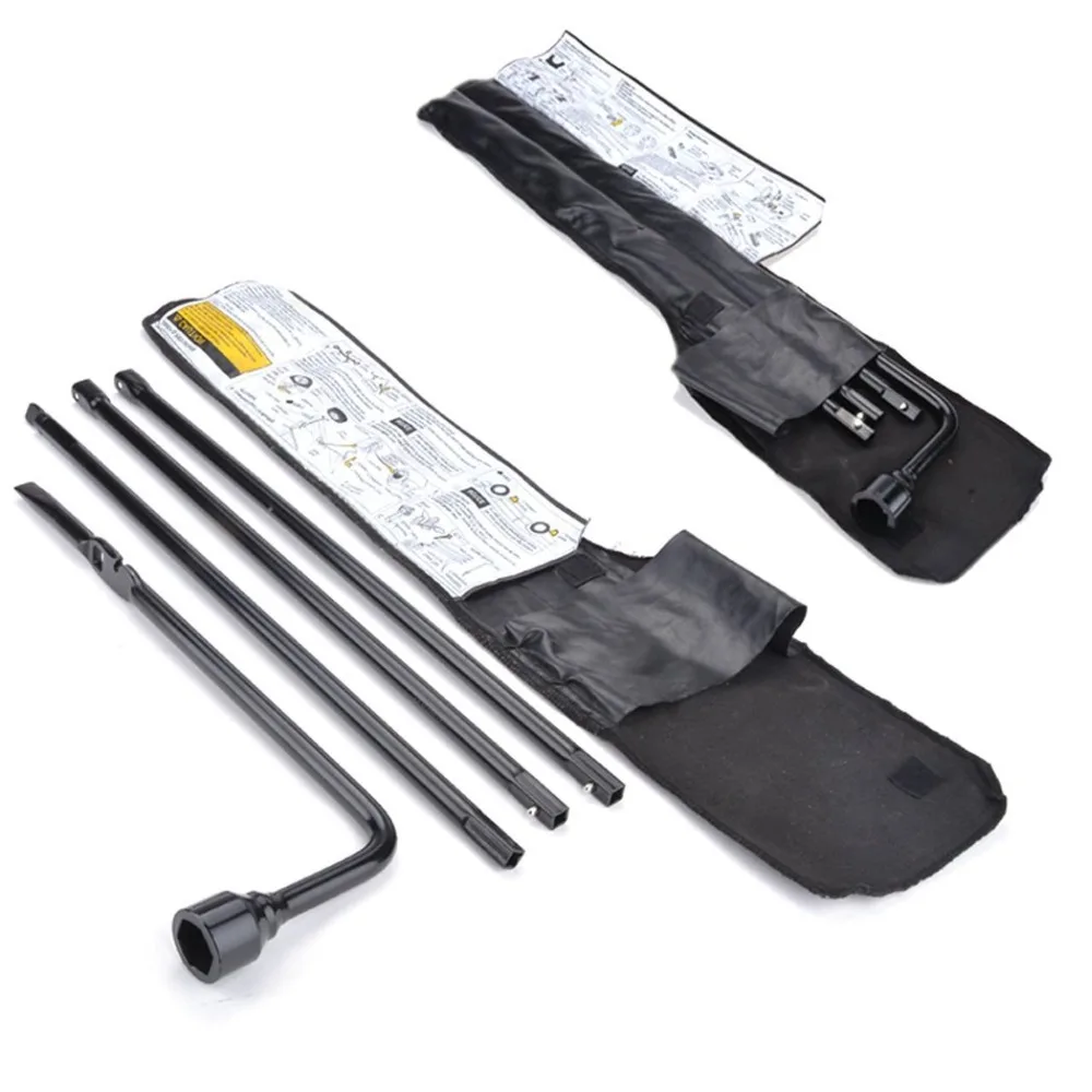 Heavy-Duty Spare Tire Tool Kit For Ford Super Duty Trucks (2008-2016) - Complete Jack & Lug Wrench Set With Leather Case