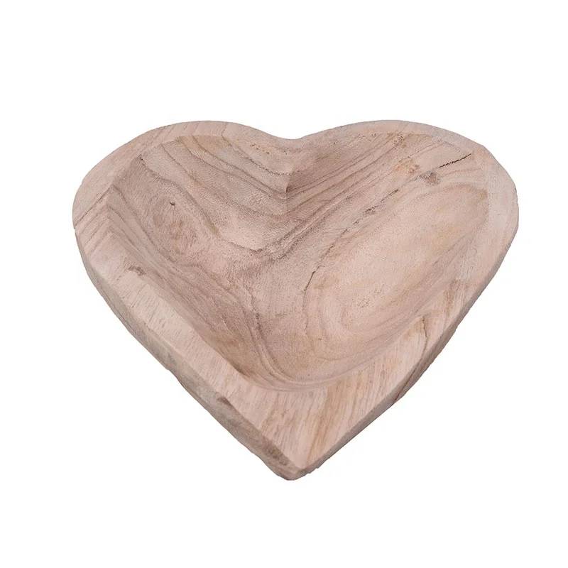
cheap wooden craft decoration of heart shape OEM/ODM custom wholesale wood craft wooden heart shaped tray supplies 