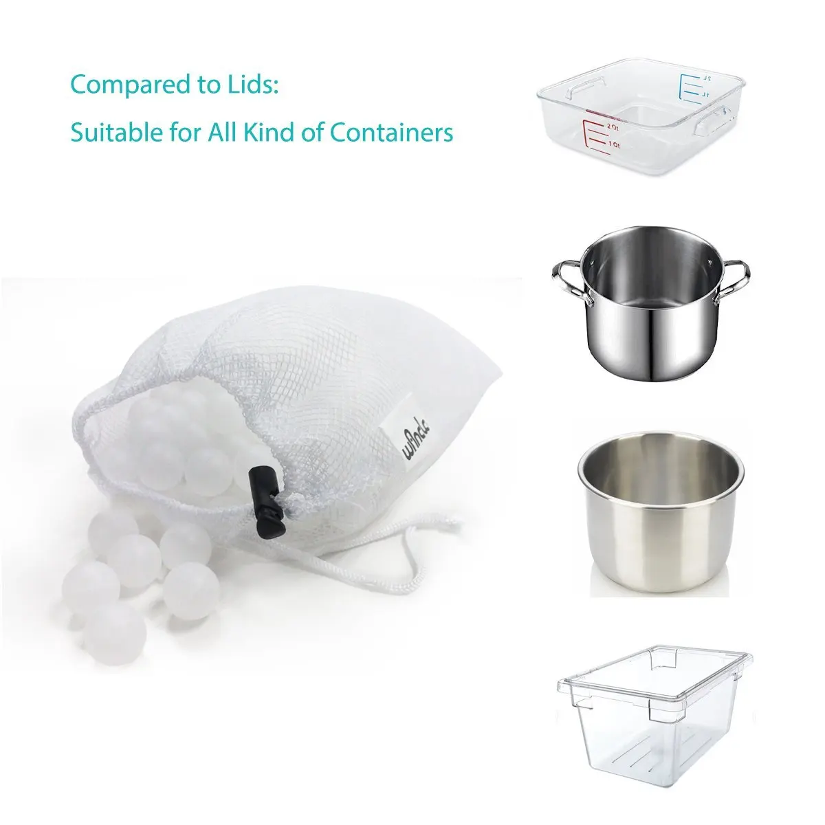 Food Grade Mm Pp Plastic Hollow Sous Vide Floating Water Ball For