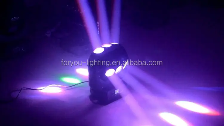 Mini Elation ACL 360 ROLLER Pro Stage Disco DJ Party Infinite Rotate Light Sharpy Beam 9x10W RGBW 4IN1 QUAD LED Moving Head