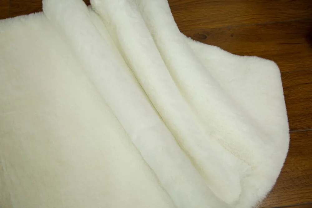 2018 latest design rug with rabbit fur