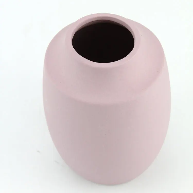 Urn Shaped Design Vases , Dark Color Clay Egyptian Vase for Funeral