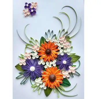 wholesale greeting cards diy sets handmade quilling paper jewelry quilling flowers
