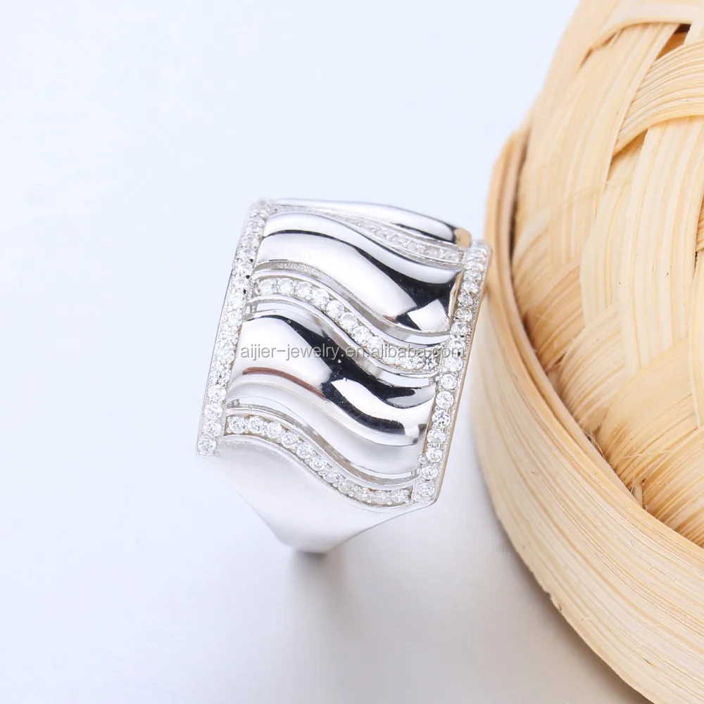 New Western Model Silver Wax Patterns Genuine CZ Diamond Wedding Bands Ring Set  Mans Women Ladies Gay Couple Rings