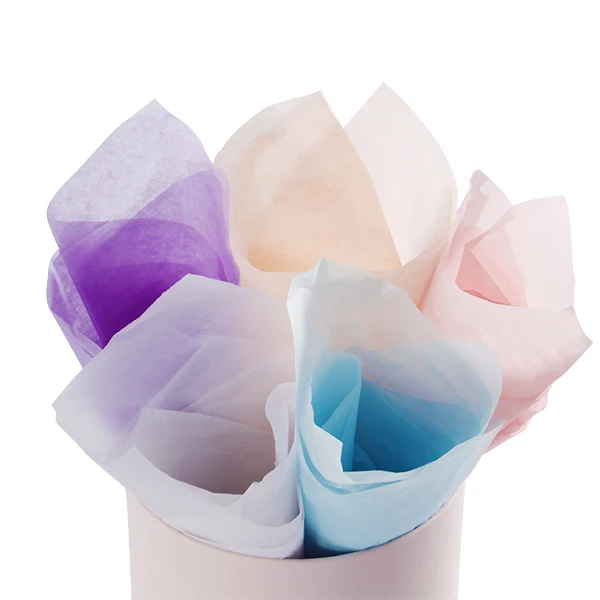 Flower Wrapping Paper: 18g Solid Color Translucent Tissue Paper