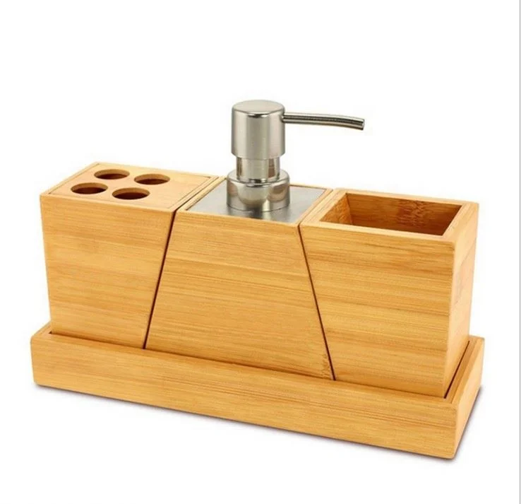 
Прямая поставка с завода, бамбуковый комплект для ванной комнаты, высококачественный комплект для ванной комнаты, Профессиональный индивидуальный набор для автомойки 