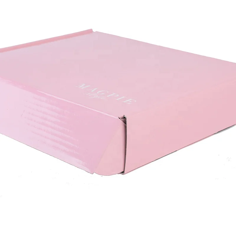 Роскошная Подарочная коробка высокого качества с двусторонней печатью, розовая почтовая коробка