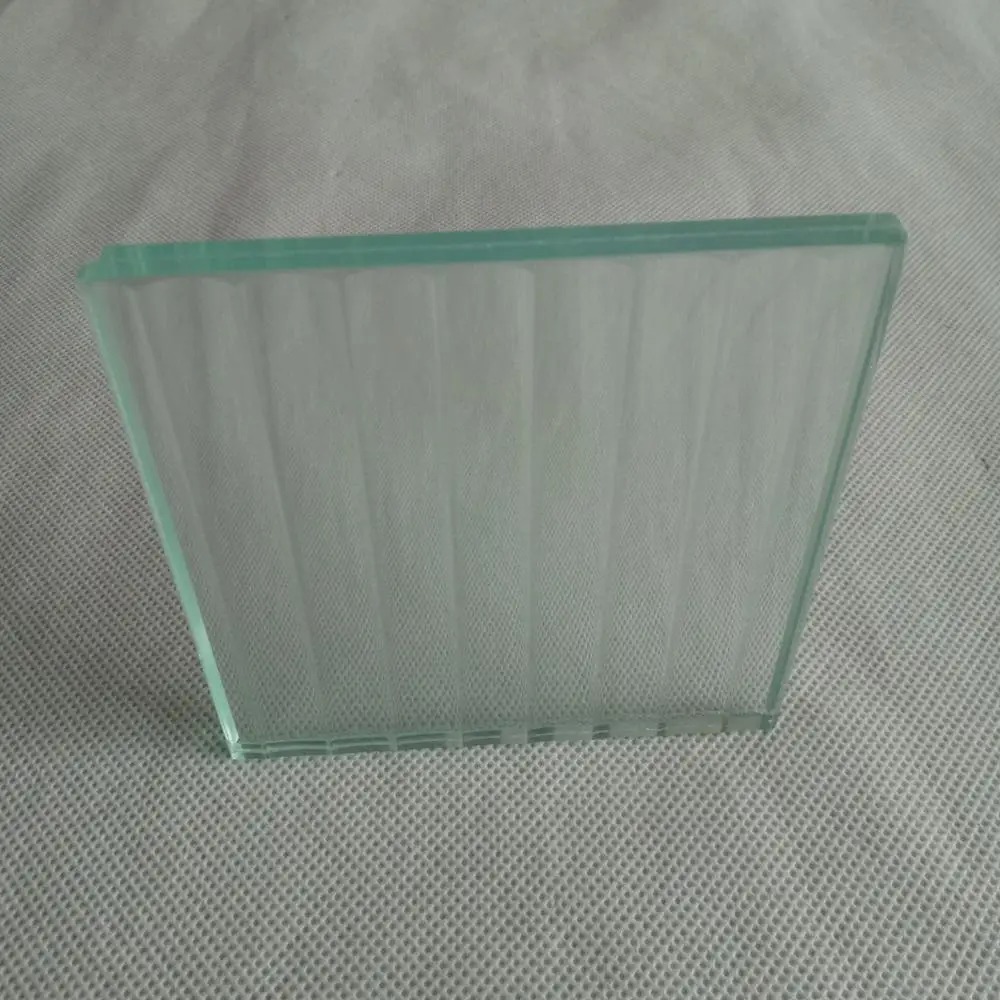 Unbreakable Fluted Glass Sheets Decorative Fluted Laminated Glass Partition