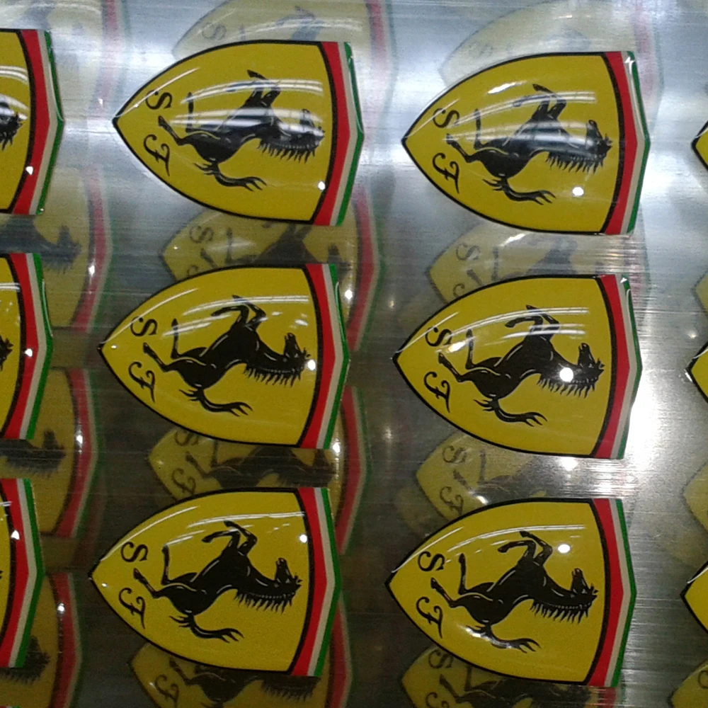 Высококачественные прозрачные полноцветные многообразные купольные эпоксидные наклейки