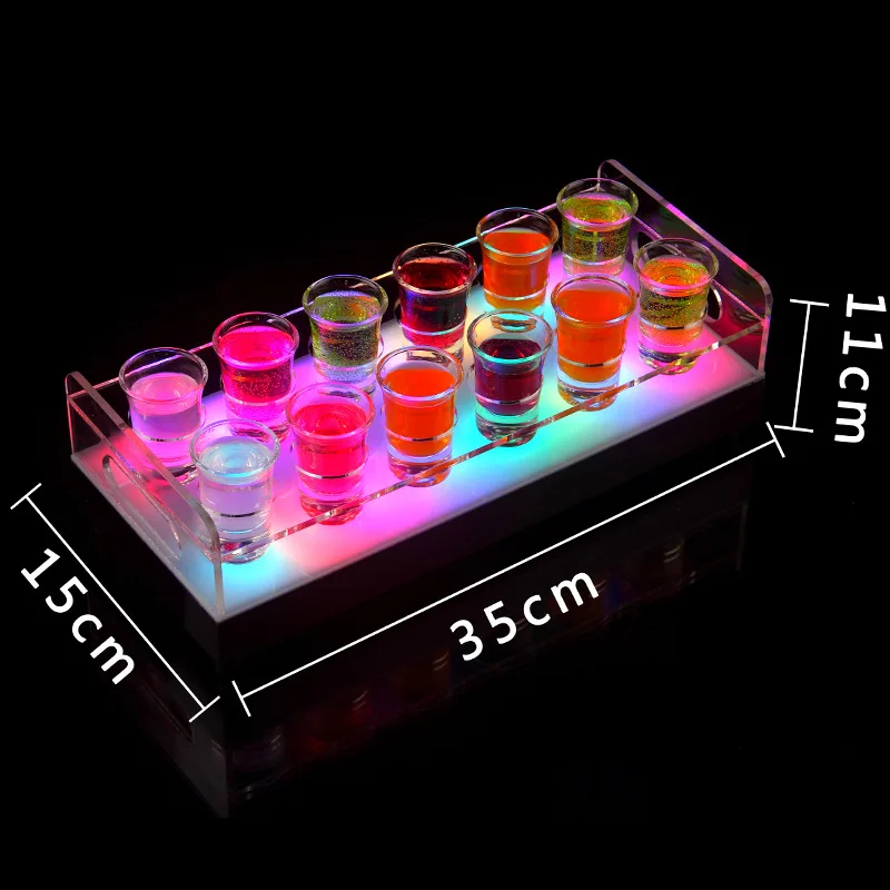 Light Up Led Wine Tray Acrylic Led Shot Glass Tray With Led Lights Buy Led Wine Trayshot 6398